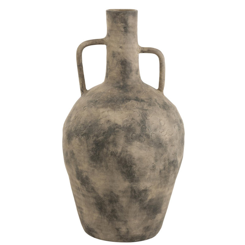 Dixon Table Vase 1, 55cm H x 31cm W x 31cm D, Brown/Grey