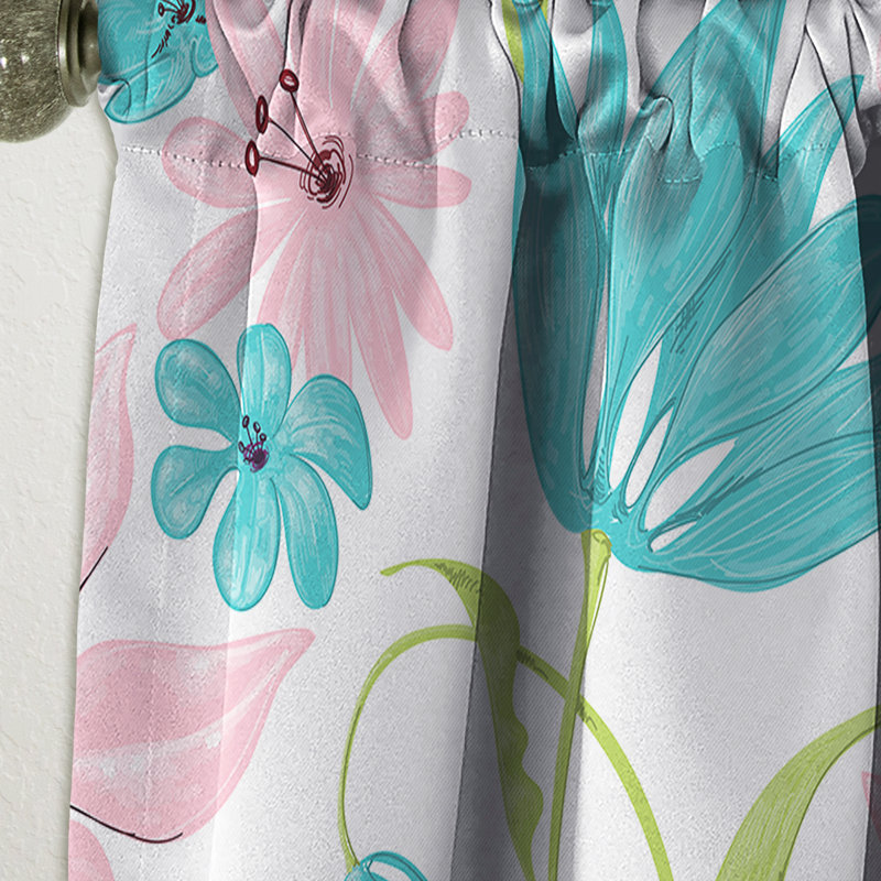 Rideau en lin / polyester, L 52 po x L 108 po