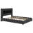 Upholstered Platform Bed with Headboard-1504753849