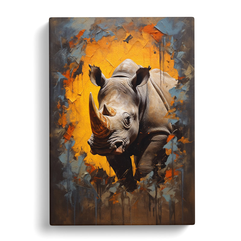 Rhino Contemporary - Wrapped Canvas