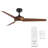 54" Mod 3 - Blade Outdoor/Indoor Smart Ceiling Fan with Remote Control and Dimmable LED Light Kit Included, Works With Google Assistant, Amazon Alexa, iOS And Android APP-55354969