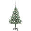 vidaXL Artificial Christmas Tree Snow Flocked with LED Light-1549418906
