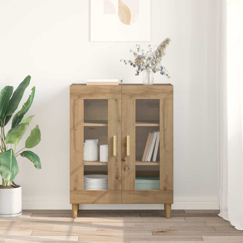  Sideboard Old Wood 69.5 X 34 X 90 Cm Engineered Wood, Artisan Oak