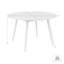Table de salle à manger d'extérieur ronde en eucalyptus clair et pierre grise