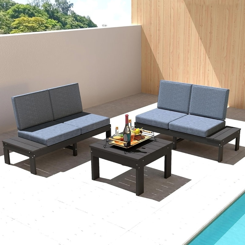4 - Person Patio Conversation Set with Cushions