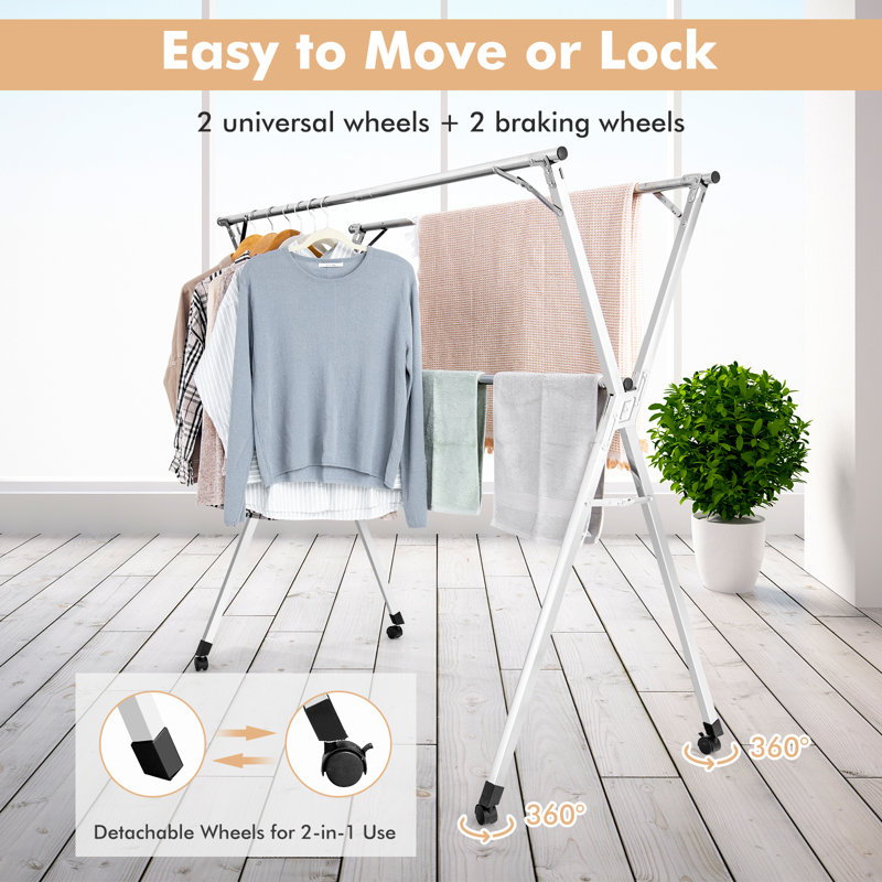 Stainless Steel Foldable X-Frame Drying Rack