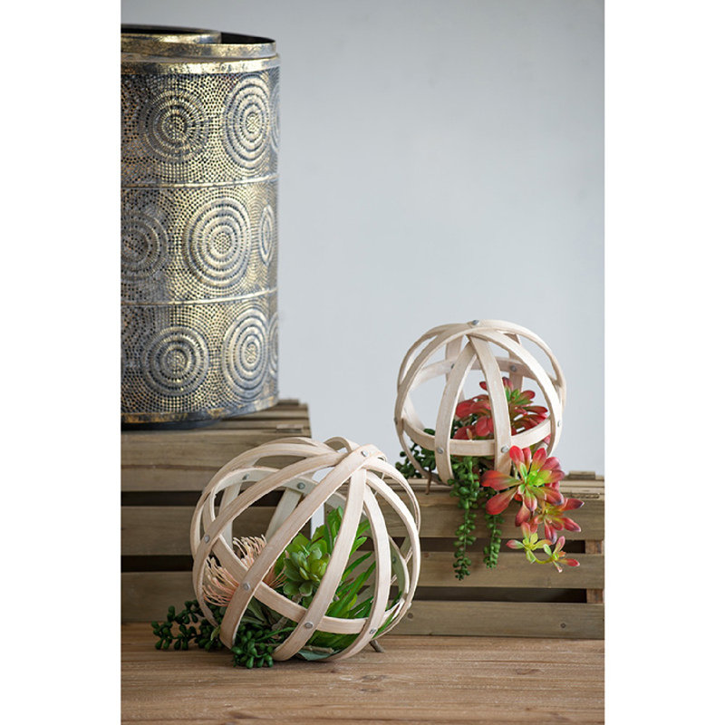Boules décoratives - ensemble de 2 - crème