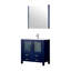 Meuble-lavabo de salle de bain 36 po X P 18,25 po D, dessus en céramique, ensemble de robinet et Miroir-1536476938