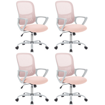 Ergonomic Mesh Task Chair(Set  Of 4)