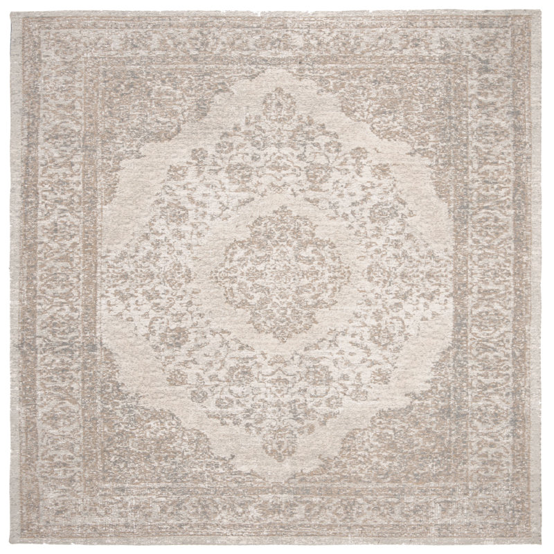 Spaulding Cotton Oriental Rug, Square 6'