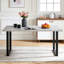 Modern 150Cm Effect Dining Table With 6 Luxury Velvet Chair With Arm-818646894