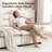 72" Chenille Upholstered Cloud Sofa 2-Seater Couch Comfy Loveseat Sofa for Apartment Bedroom Living Room-1542911006