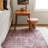 Machine Washable Oriental Area Rug in Rose/Maroon-68183710