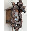  Horloge coucou à quartz allemand avec feuilles, oiseau, renard et raisins