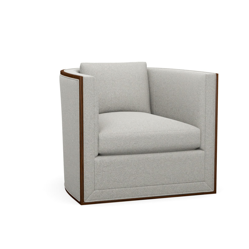 Chaise d'appoint Brett, Expresso, Promise écru (tissu performance) 1353-92