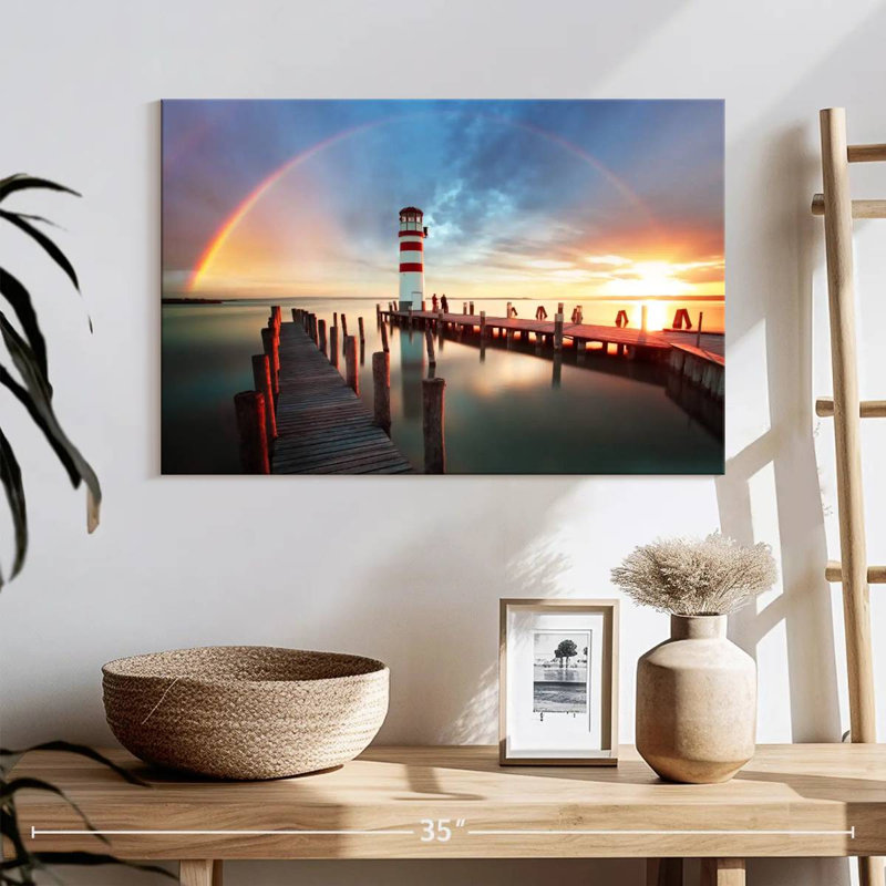 Phare du lac Aletra à Neusiedl, H 16 po x l 24 po