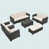 Coussin beige / structure brune est en rupture de stock