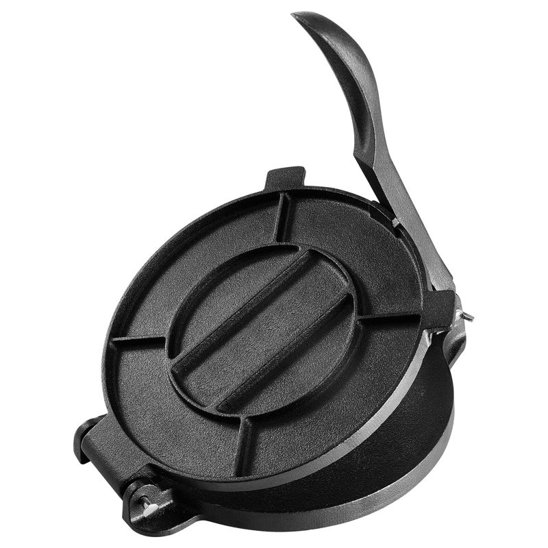 VEVOR 8 Inch Cast Iron Tortilla and Roti Press with Parchment Paper