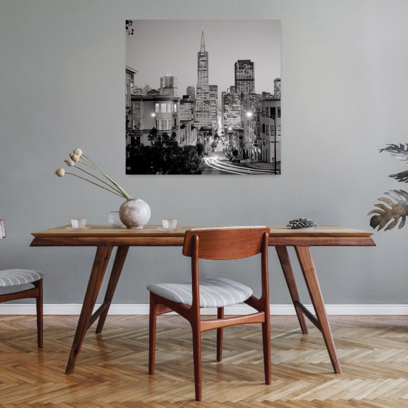 San Francisco Skyline 1, art contemporain, H 32 po x l 32 po