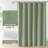 Linen Textured Shower Curtain and Hooks Set-654248349