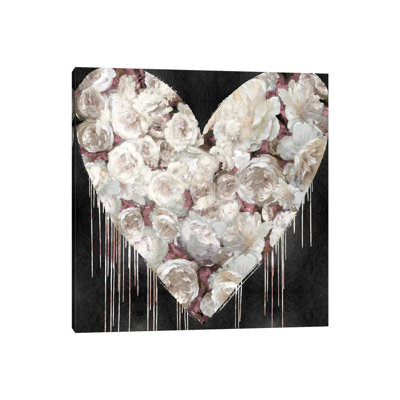 Big Hearted Flowers III 1 Piece Wrapped Canvas Wall Art