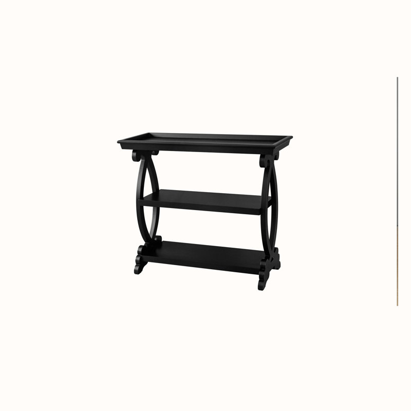 Heleana Console Table, Antique Black