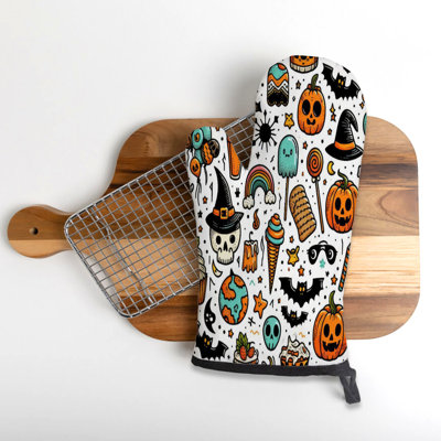Halloween Cuteness Oven Mitt Cotton Twill