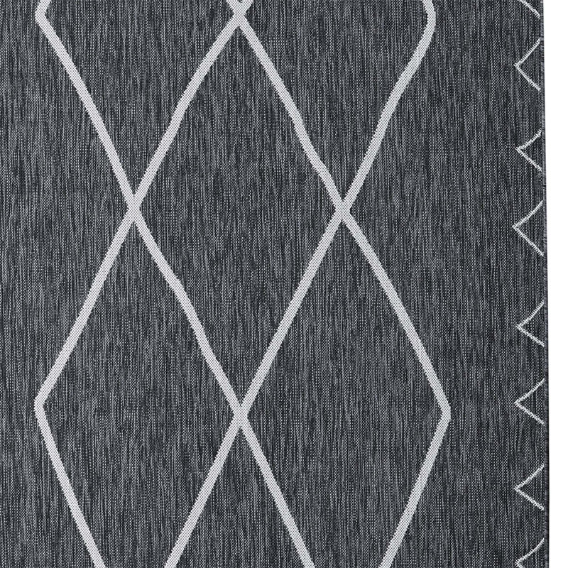 Tapis marocain d'intérieur et d'extérieur Vinell, Rectangle 8 pi x 10 pi