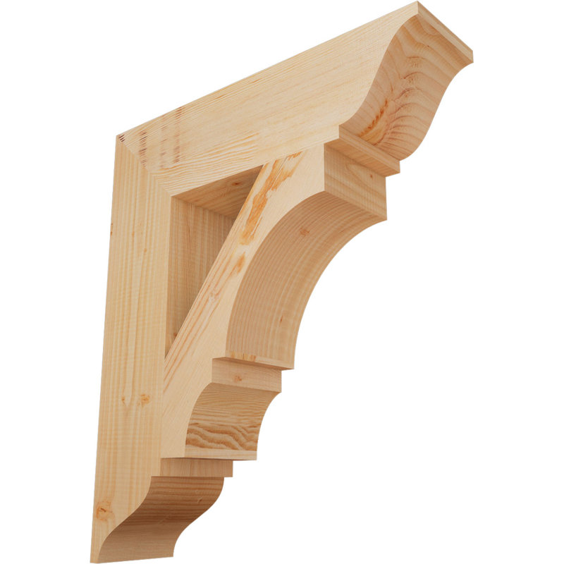 Support traditionnel Balboa, L 5 1/2 po x P 24 po x H 28 po, Sapin de Douglas lisse
