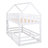 House Twin Bunk Bed With Door & Safe Fence Design-368625784