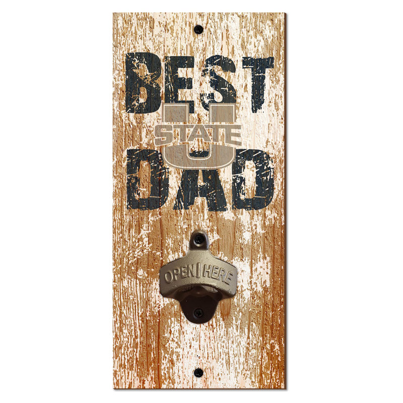Gold Brass Stainless Steel Bottle Opener, Utah State