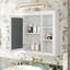 Armoire de salle de bain 35 po x 27,5 po avec miroir, conception, unité de rangement à miroir, 35 po x 27,5 po, apparence moderne, structure-423821973