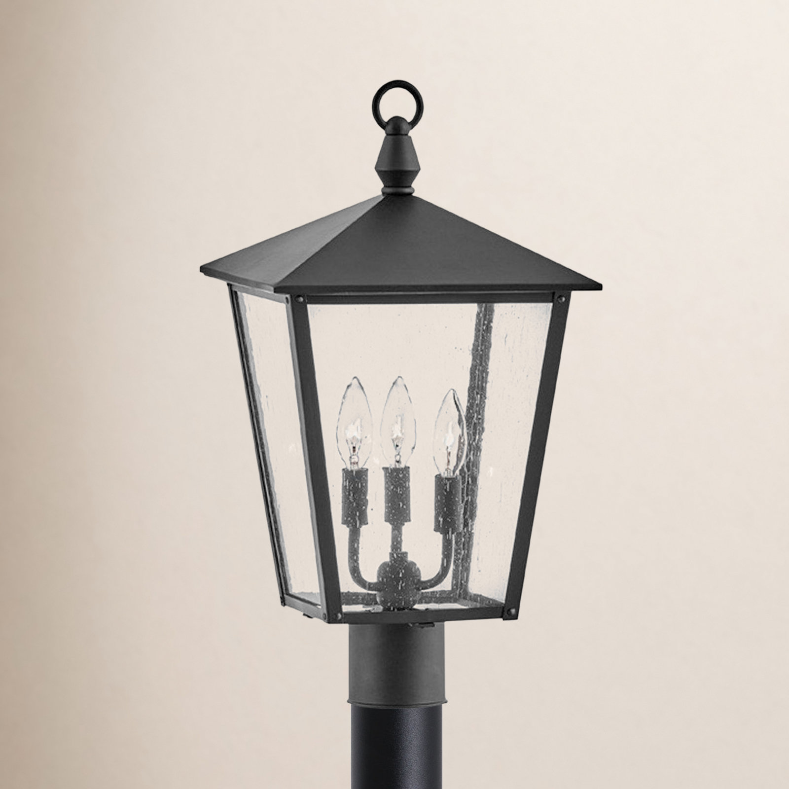 Huntersfield Outdoor Lantern Head, Black
