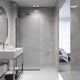 Zenith 34" W x 74" H Fixed Frameless Shower Screen with 3/8" Glass