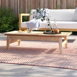 Table basse Pocasset en teck vieilli par Havenside Home