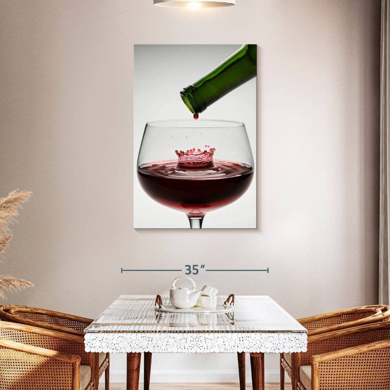 Goutte de vin Yarlin, H 45 po x l 30 po