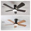 Ventilateur de plafond à DEL 42 po à 5 pales et à intensité variable réversible avec ensemble d'éclairage et télécommande