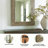 Kaldi Solid Wood Rectangle Wall Mirror-69905412