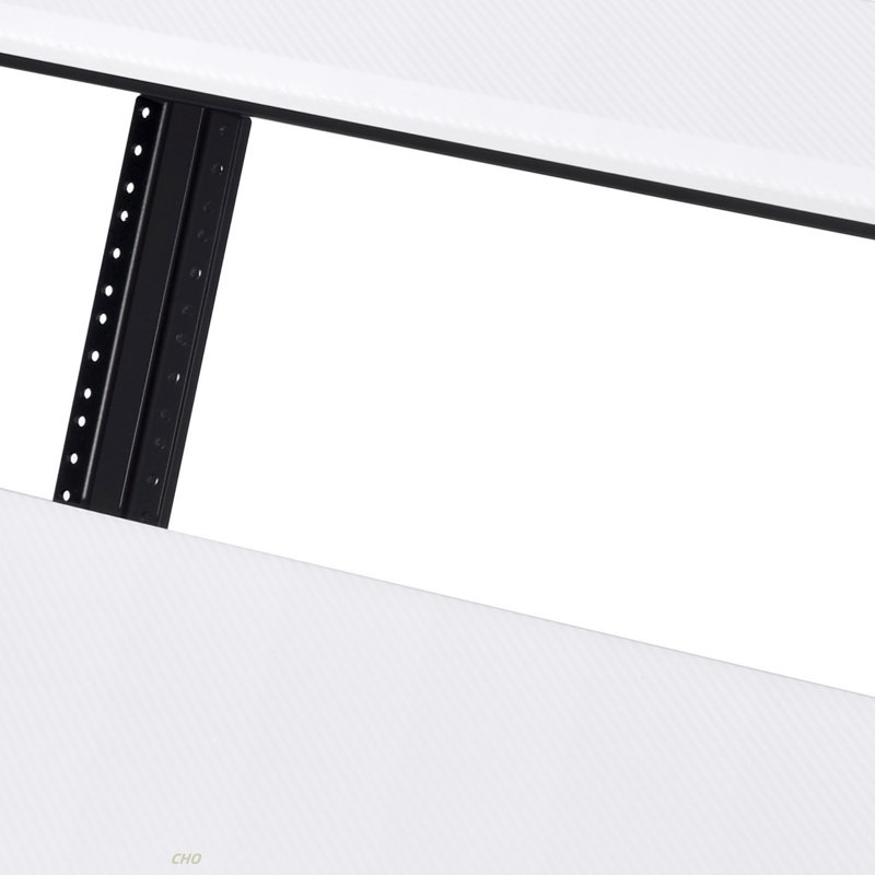Bureau de studio d'enregistrement de musique avec plateau à clavier, Blanc