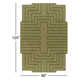 Loretto Hand Loomed Wool Green Rug