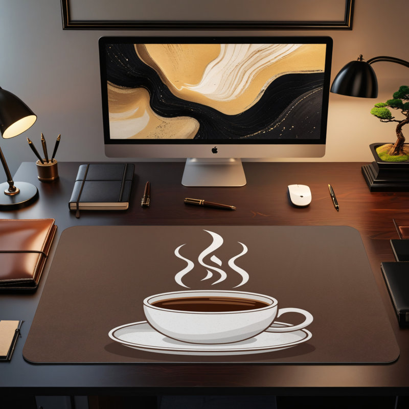 Polyester Desk Pad, 31.5x15.5