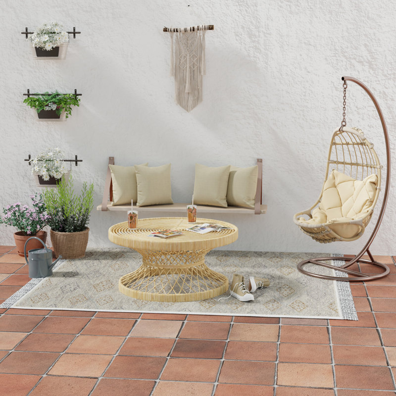 Sunbrella Outdoor Throw Pillow, Spectrum Sand Sunbrella® Plainweave