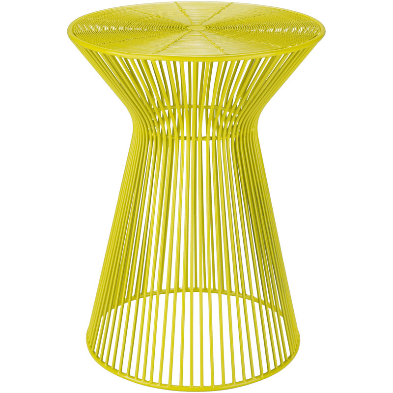 Alberte Modern End Table, Bright Yellow
