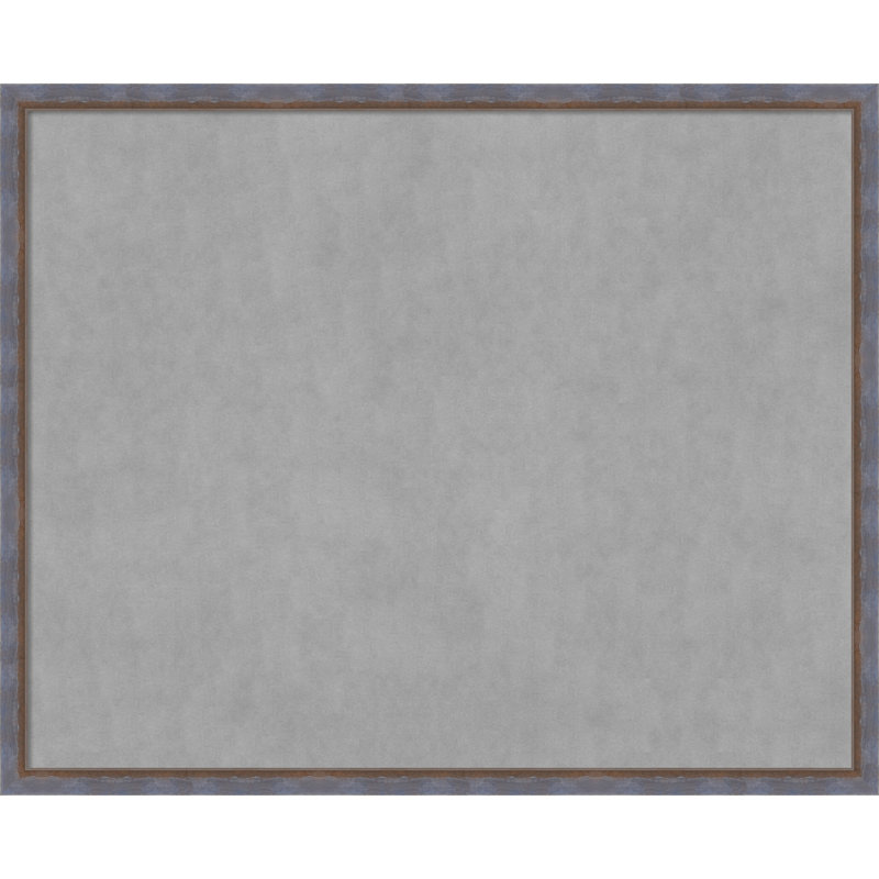 Tableau magnétique encadré deux tons de cuivre bleu, H 34 po x l 42 po