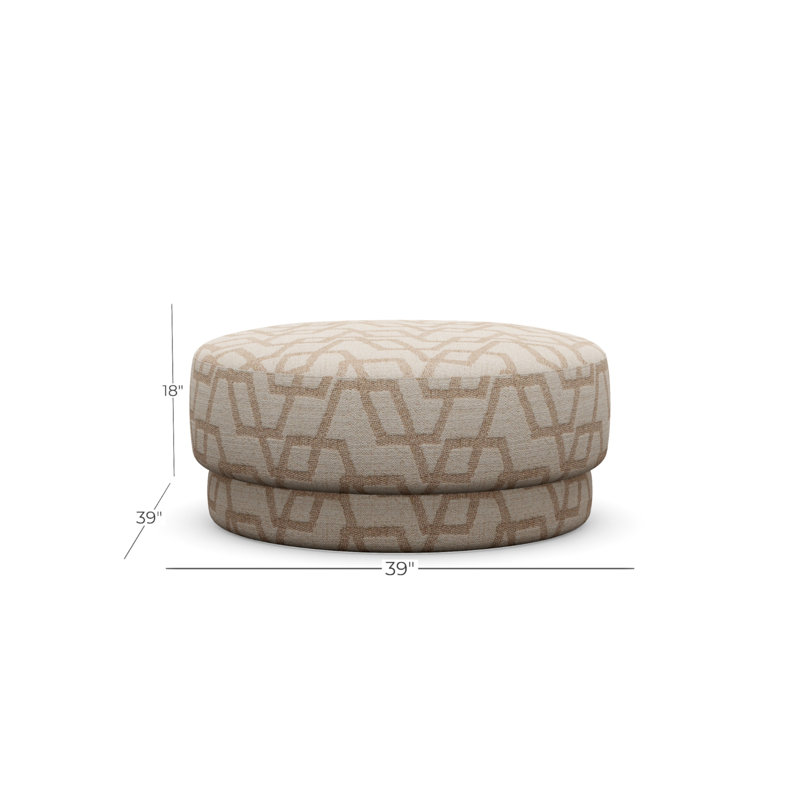 Cremini Large Ottoman, Perky 855412