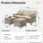 Shannyn 72.05'' Wide Straight Wicker Patio Sofa with Cushions-102078762