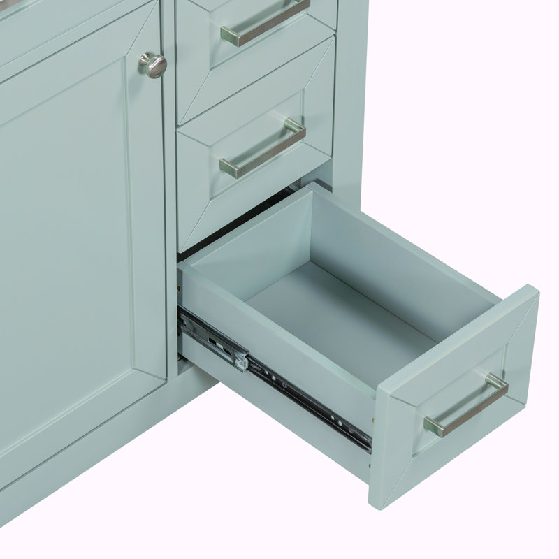 Base de meuble-lavabo simple 29,52 po seulement, Vert