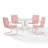 Huntingburg 5-piece Round Retro Outdoor Dining Set-1091831068