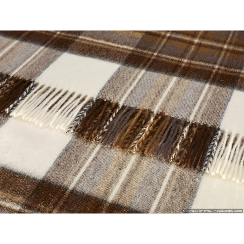 Tartan Hand Woven Throw Blanket