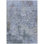 3' X 5' Blue And Dark Gray Abstract Washable Indoor Outdoor Area Rug